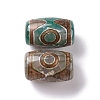 Tibetan Style 3-Eye dZi Beads TDZI-G009-B30-2