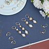 CREATCABIN 40Pcs 2 Styles Brass Leverback Earring Findings DIY-CN0002-85G-4