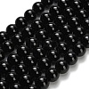 Natural Black Onyx(Dyed & Heated) Beads Strands G-H329-C06-6mm-2