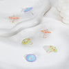 6Pcs 3 Colors Acrylic Pendants OACR-LP0001-07-1