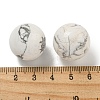 Natural Howlite Round Ball Figurines Statues for Home Office Desktop Decoration G-P532-02A-27-3