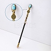 Natural Labradorite Twelve Constellation Magic Wand PW-WG31255-06-1