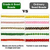 8/0 Transparent Glass Round Seed Beads SEED-J010-F8-25-5