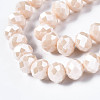 Electroplate Glass Beads Strands EGLA-A034-P10mm-A17-3