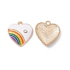 Alloy Enamel Pendant ENAM-H039-07G-2