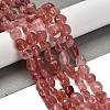 Natural Strawberry Quartz Beads Strands G-P497-01E-06-2