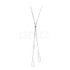 Triangle Brass Slider Lariat Long Necklaces for Women FS-WGD2F26-01-5