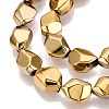 Electroplate Glass Beads Strands EGLA-T021-10A-3