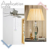 10Pcs 2 Colors Fan 304 Stainless Steel Charms Ceiling Fan Pull Chain Extenders PALLOY-HY00056-6