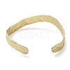 Rack Plating Brass Open Cuff Bangles BJEW-K244-01G-3