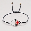 Rhombus Loom Pattern MIYUKI Seed Beads Bracelets for Women BJEW-C011-36C-2