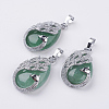 Natural Green Aventurine Pendants G-E442-04M-1