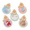 20Pcs 5 Styles Alloy Enamel Pendants ENAM-CJ0005-43-8