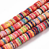 Handmade Polymer Clay Beads Strand CLAY-T018-04D-1