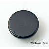 Natural Dyed & Heated Black Agate Cabochons X-G-BA10x5-2