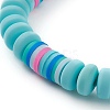 Handmade Polymer Clay Beaded Stretch Bracelets for Kids BJEW-JB05919-3