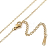 Halloween Series 202 Stainless Steel Cable Chain Pumpkin Pendant Necklaces NJEW-S005-01G-B-3