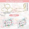 Alloy Place Card Holder DJEW-WH0018-22-2