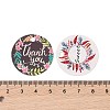 100Pcs Paper Flower Printed Gift Tags CDIS-H007-01-3