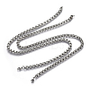 304 Stainless Steel Box Chain Necklaces NJEW-F242-19P-1