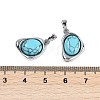 Synthetic Turquoise Pendants KK-U043-52P-03-3