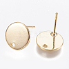 Brass Stud Earring Findings X-KK-T029-118G-2