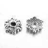 Tibetan Style Alloy Bead Caps TIBEB-Q022-AS-FF-1