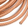 Braided Leather Cord with Core WL-F009-6mm-02-2