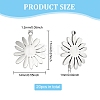 20Pcs 201 Stainless Steel Pendants STAS-DC0010-69-2