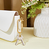 6Pcs Brass Locking Carabiner KK-HS0015-85A-5