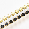 Brass Claw Chain Stretch Bracelets X-BJEW-T010-02G-06-4