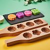 Star & & Flower & Flat Round & Square Wooden Press Mooncake Molds BAKE-SZ0001-06-3