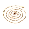 Brass Cable Chains Necklaces NJEW-H032-02G-2