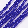 Faceted Imitation Jade Glass Beads Strands X-GLAA-R135-2mm-27-1