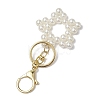 2Pcs Acrylic Imitation Pearl Star & Cat Head Pendant Keychain KEYC-JKC00993-5