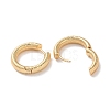 Spiral Rings Brass Hoop Earrings for Women EJEW-B056-02G-04-2