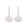 Tarnish Resistant Original Color Stainless Steel Stud Earring Findings X-STAS-E025-5-3