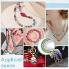 8 Strands 8 Colors Spray Painted Crackle Glass Beads Strands CCG-PH0001-26-5
