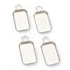 Tarnish Resistant 201 Stainless Steel Pendant Cabochon Settings STAS-H143-31P-1