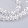 Crackle Glass Beads Strands X-CCG-Q001-6mm-01-3