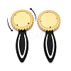 Alloy & Iron Bookmark Cabochon Settings PALLOY-N184-09G-4