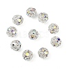 Brass Rhinestone Beads X-RB-A011-8mm-28S-4