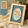 DIY Flower Pattern Photo Frame Stand Embroidery Kits PW-WG000E9-03-1