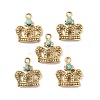 Natural Turquoise Crown Charms STAS-C064-VC909-1