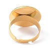Ion Plating(IP) Adjustable 304 Stainless Steel Finger Rings Components STAS-P291-01F-G-3