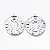 Brass Micro Pave Clear Cubic Zirconia Pendants KK-N232-164-NF-1