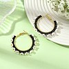 Glass Hoop Earrings EJEW-MZ00827-01-1