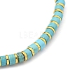 Natural Howlite Stretch Beaded Bracelets BJEW-JB05496-04-2