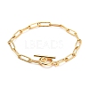304 Stainless Steel Paperclip Chain Bracelets X-BJEW-JB05514-1