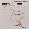 Vintage European 304 Stainless Steel & Imitation Pearl Teardrop Pendant Necklaces for Women NU2800-6